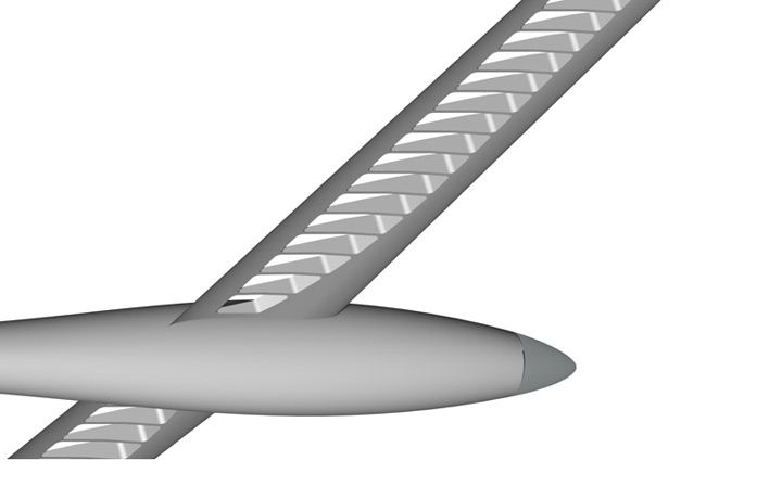 <b>Smoothie. Two-place Sport Sailplane</b><span><br /> Designed by <b>Daniel Hatfield</b> • Created in <a href='/3d-modeling/3d-modeling-cobalt.html'>Cobalt CAD & 3D Modeling Software</a></span>