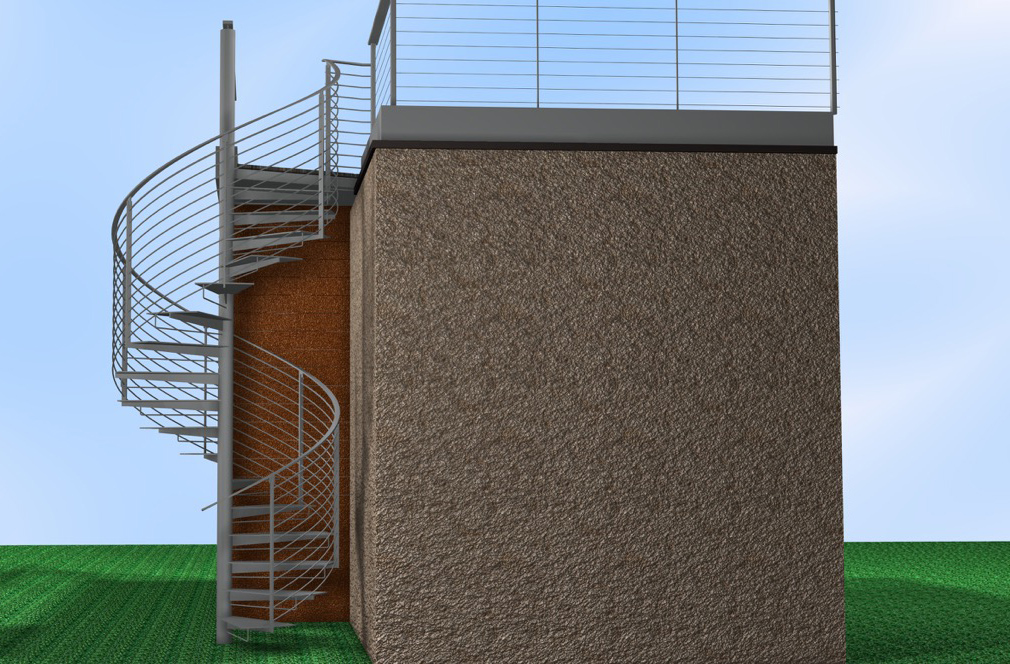 <b>Stairs</b><span><br /> Designed by <b>Frank Portschy</b> • Created and rendered in <a href='/3d-modeling/3d-modeling-cobalt.html'>Cobalt CAD & 3D Modeling Software</a></span>