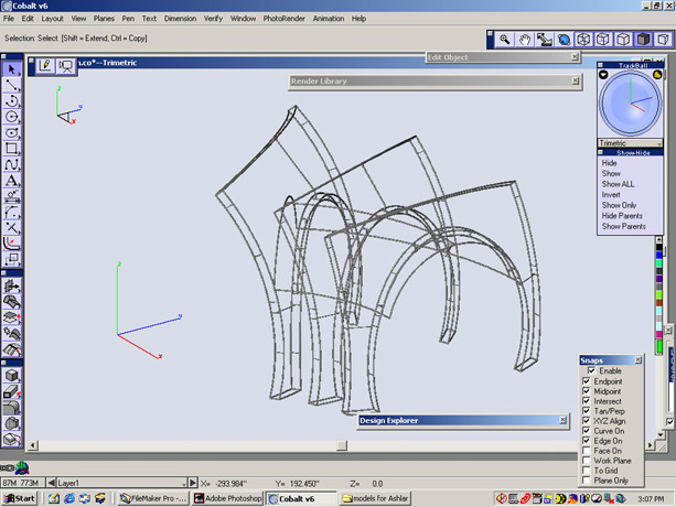 <b>Millenium Exhibit</b><span><br /> Designed by <b>Joe Donley</b> for <b>Moss, Inc.</b> • Created in <a href='/3d-modeling/3d-modeling-cobalt.html'>Cobalt CAD & 3D Modeling Software</a></span>