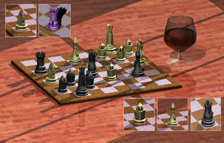 <b>Chess</b><span><br /> Designed by <b>Ed Kocialski</b> • Created in <a href='/3d-modeling/3d-modeling-cobalt.html'>Cobalt CAD & 3D Modeling Software</a></span>